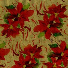 Red/Gold Poinsettias