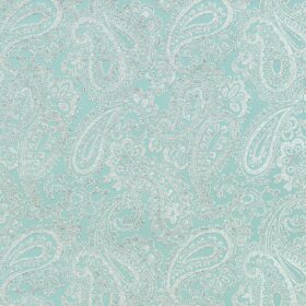 Silver Paisley Teal